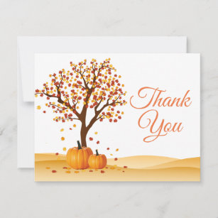 Fall Thank You Card 