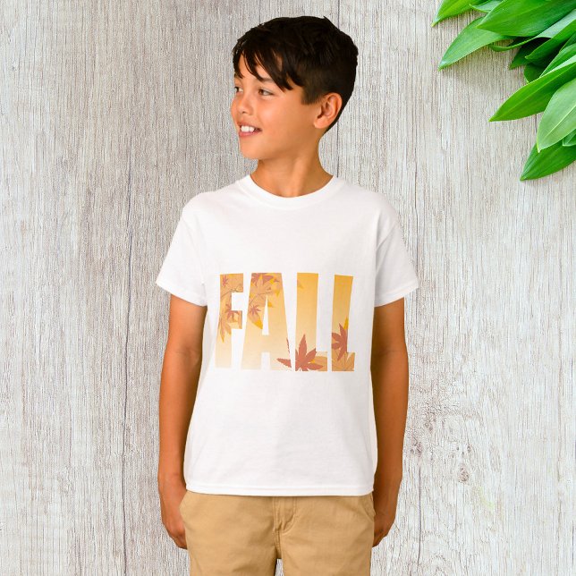 Autumn Fall Typography Design with Leaves  T-Shirt (Creator Uploaded)
