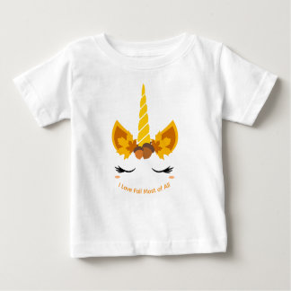 Autumn Fall Unicorn Baby Girl T-Shirt or Bodysuit