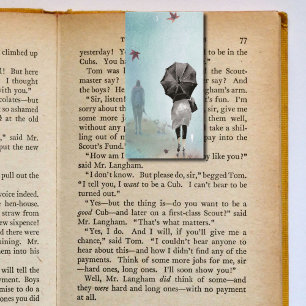 Autumn Fall Walking Folding Bookmarks Bookmarkers Business Card