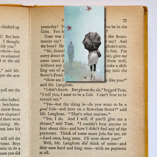 Autumn Fall Walking Folding Bookmarks Bookmarkers Business Card