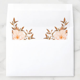 Autumn Fall Watercolor Floral Ivory Envelope Liner