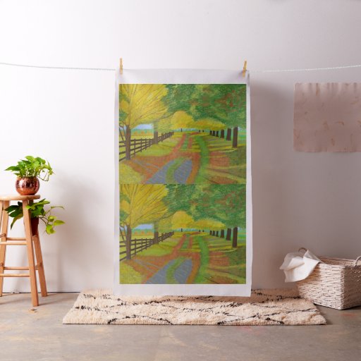 Autumn- Fallen Leaves fabric  