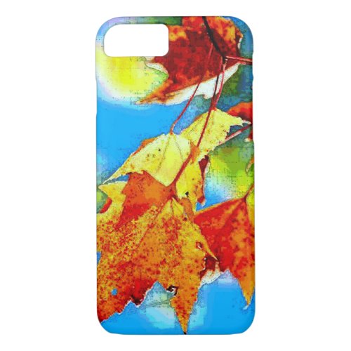 Autumn Falling Leaves iPhone 7 Case