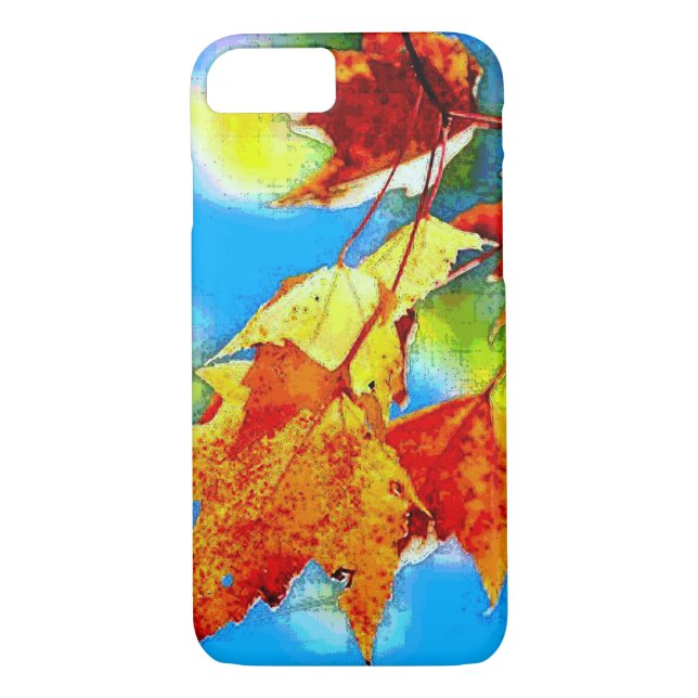 Autumn Falling Leaves iPhone 7 Case (Back)