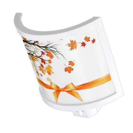 Autumn Falling Leaves Night Light (Angled)