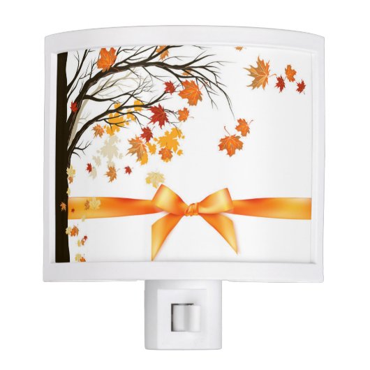 Autumn Falling Leaves Night Light (Front)