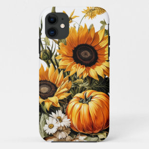 Autumn Falling Leaves Pumpkin iPhone 11 Case