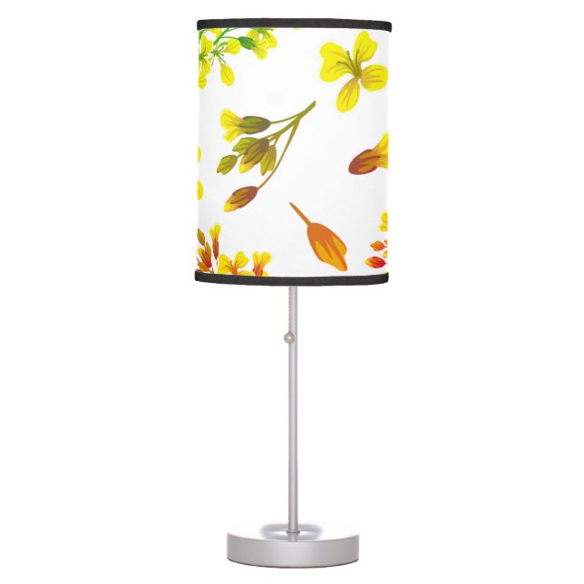  Autumn Falls Floral Pattern Table Lamp (Front)