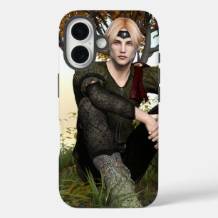 Autumn Fantasy Prince Forest Portrait iPhone 16 Case