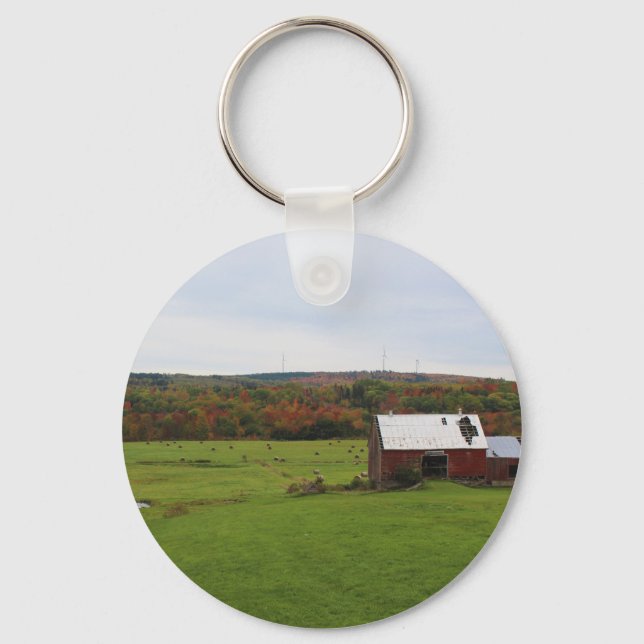 Autumn Farm Keychain (Front)