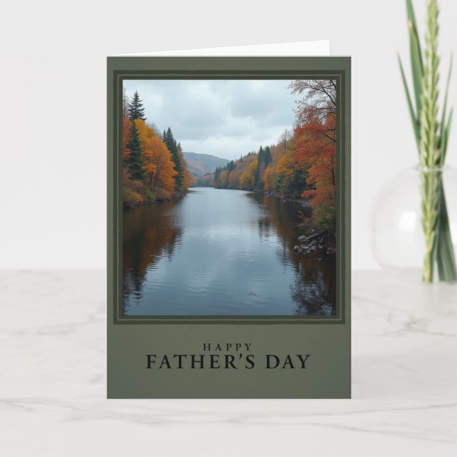 Autumn Fathers Day Valley Card (Front)