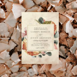 Autumn Feel Elegant Floral Wedding Invitation<br><div class="desc">Our "Autumn Feel" collection features beautiful autumn foliage and florals in stunning earth tones ready for an elegant wedding celebration, office supplies or stationery. Coupled with a sans serif and an elegant script font for custom accents. Check our store for more items from this collection to complete the whole set....</div>