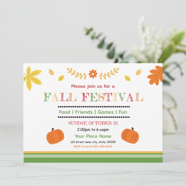 Autumn Festival Flyer Template (Standing Front)