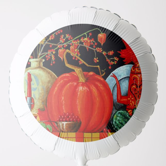 Autumn Festive Antique Painting Pumpkin Decoration Balloon (Front)