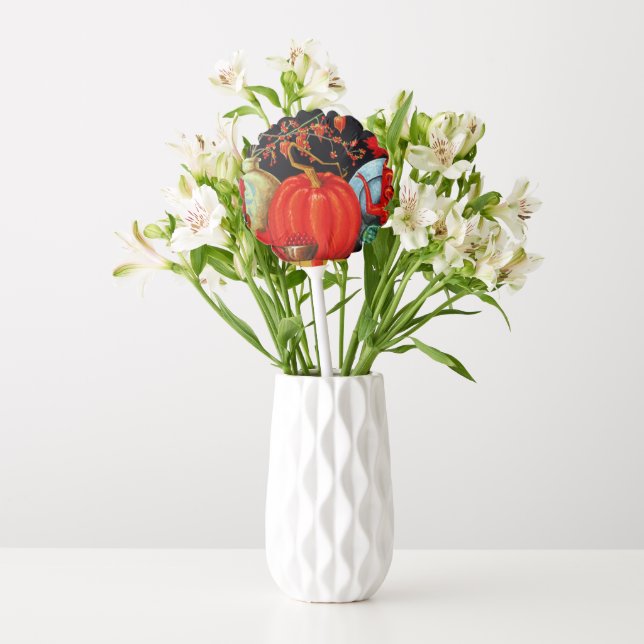 Autumn Festive Antique Painting Pumpkin Decoration Balloon (Vase)