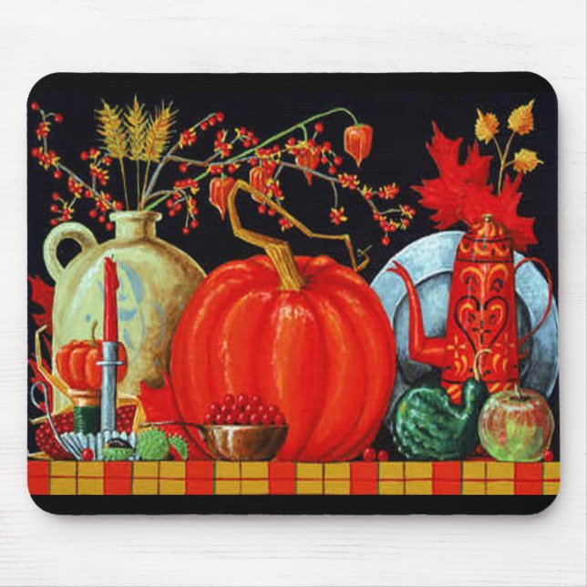 Autumn Festive Table Mouse Pad (Front)