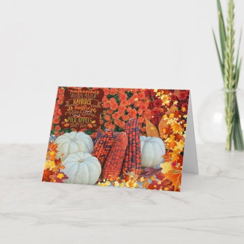 Autumn Festivities Greeting Card