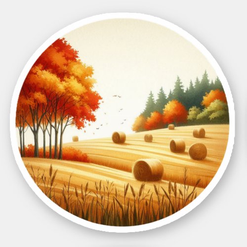 Autumn Fields Sticker