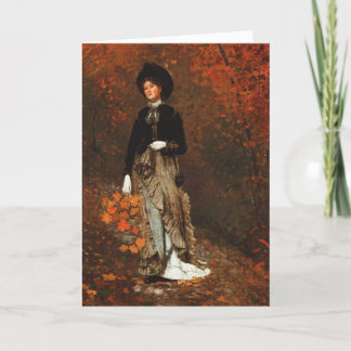 Autumn Fine Art Folded Thanksgiving Holiday Card