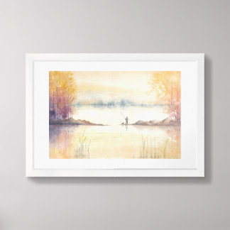 Autumn Fishing Framed Art