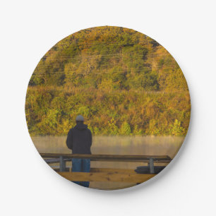 Autumn Fishing Lake Springfield Paper Plates
