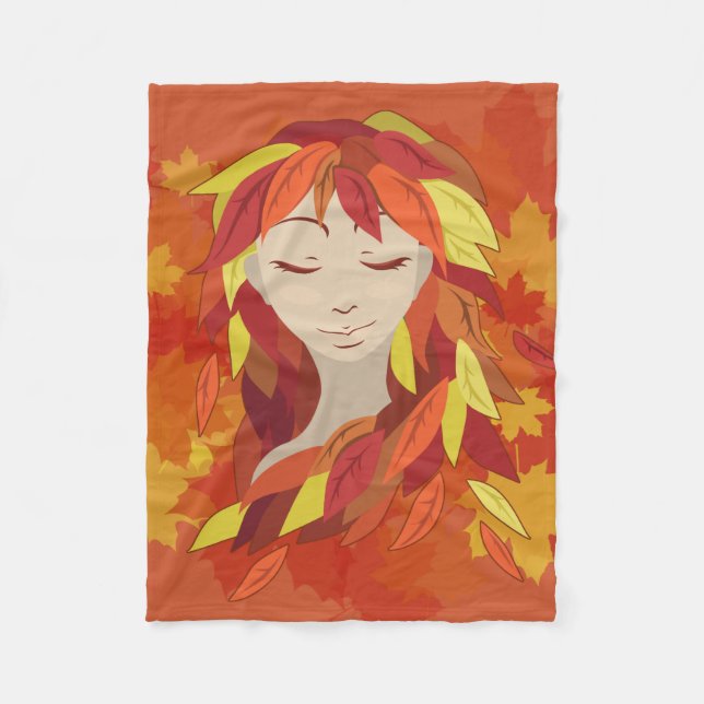 Autumn Fleece Blanket (Front)