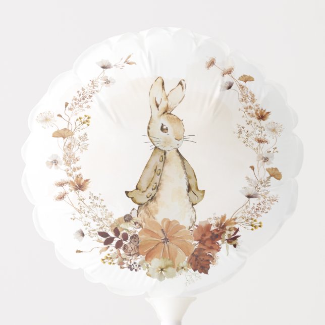 Autumn Flopsy Bunny | Small Air-Filled Balloon (Front)