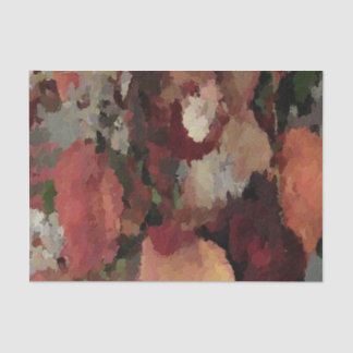 Autumn Floral Abstract tissue paper