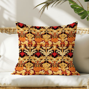 Autumn floral Art nouveau William Morris Throw Pillow