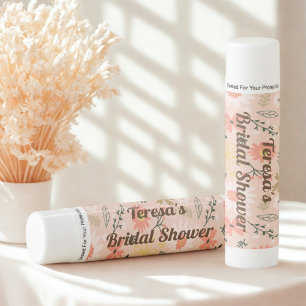 Autumn Floral Bridal Shower Favor Lip Balm
