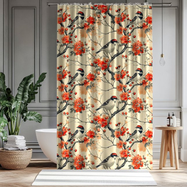 Autumn Floral Curtain Cozy Gift for Grandma Grandp (Autumn Floral Curtain Cozy Gift for Grandma Grandpa)