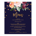 Autumn Floral Dinner Menu