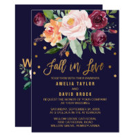 falling in love wedding invitations