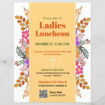 Autumn Floral Ladies Church Luncheon
