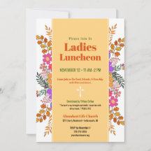 Autumn Floral Ladies Church Luncheon
