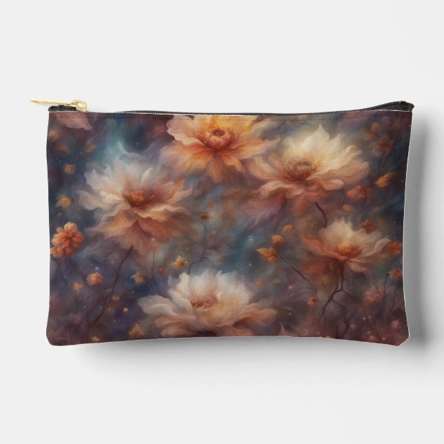 Autumn Floral Makeup Bag2 Accessory Pouch (Front)