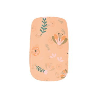 Autumn Floral Minx Nail Art