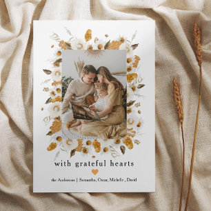 Autumn Floral Photo Frame Thanksgiving