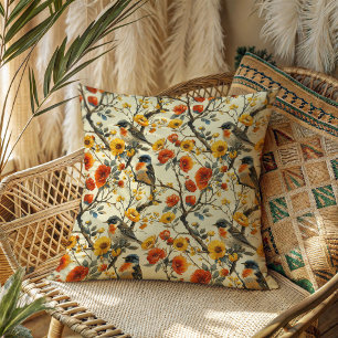 Autumn Floral Pillow Best Gift for Grandma Grandpa