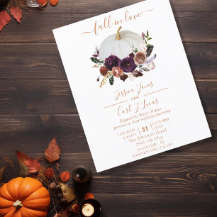Autumn Floral Pumpkin Boho Wedding Fall