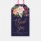 Autumn Floral Rose Gold Thank You Favor