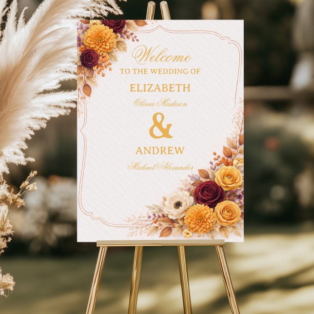 Autumn Floral Warm Event Foam Board (Creator Uploaded)
