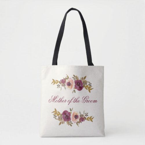 Autumn Floral Wedding _ Mother Of The Groom Tote Bag