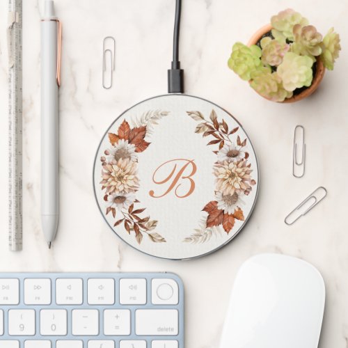 Autumn Floral Wireless Phone Charger