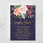 Autumn Floral with Wreath Backing Couples Shower