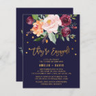 Autumn Floral with Wreath Backing Engagement Party