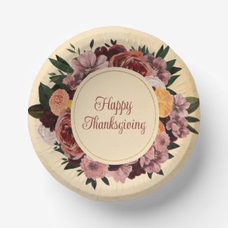 Autumn Floral Wreath Personalized