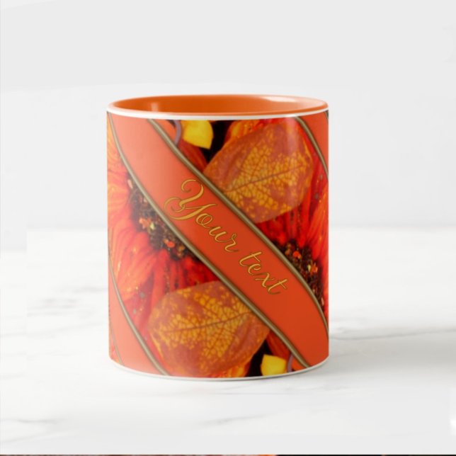 Autumn Florals Two-Tone Coffee Mug (Creator Uploaded)