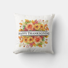 Autumn Florals with Happy Thanksgiving